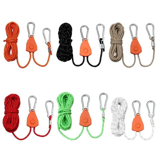 Acheter Lumières de levage outil de Camping, cintres à cliquet, attache de  corde réglable, tendeur de poulie à boucle fixe