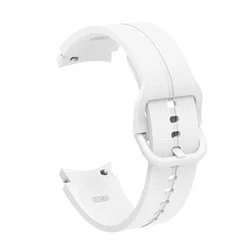 Durable Silicone Smartwatch Strap - Adjustable and Comfortable Bracelet Band for Galaxy watch 4-5-6-7 (White B)