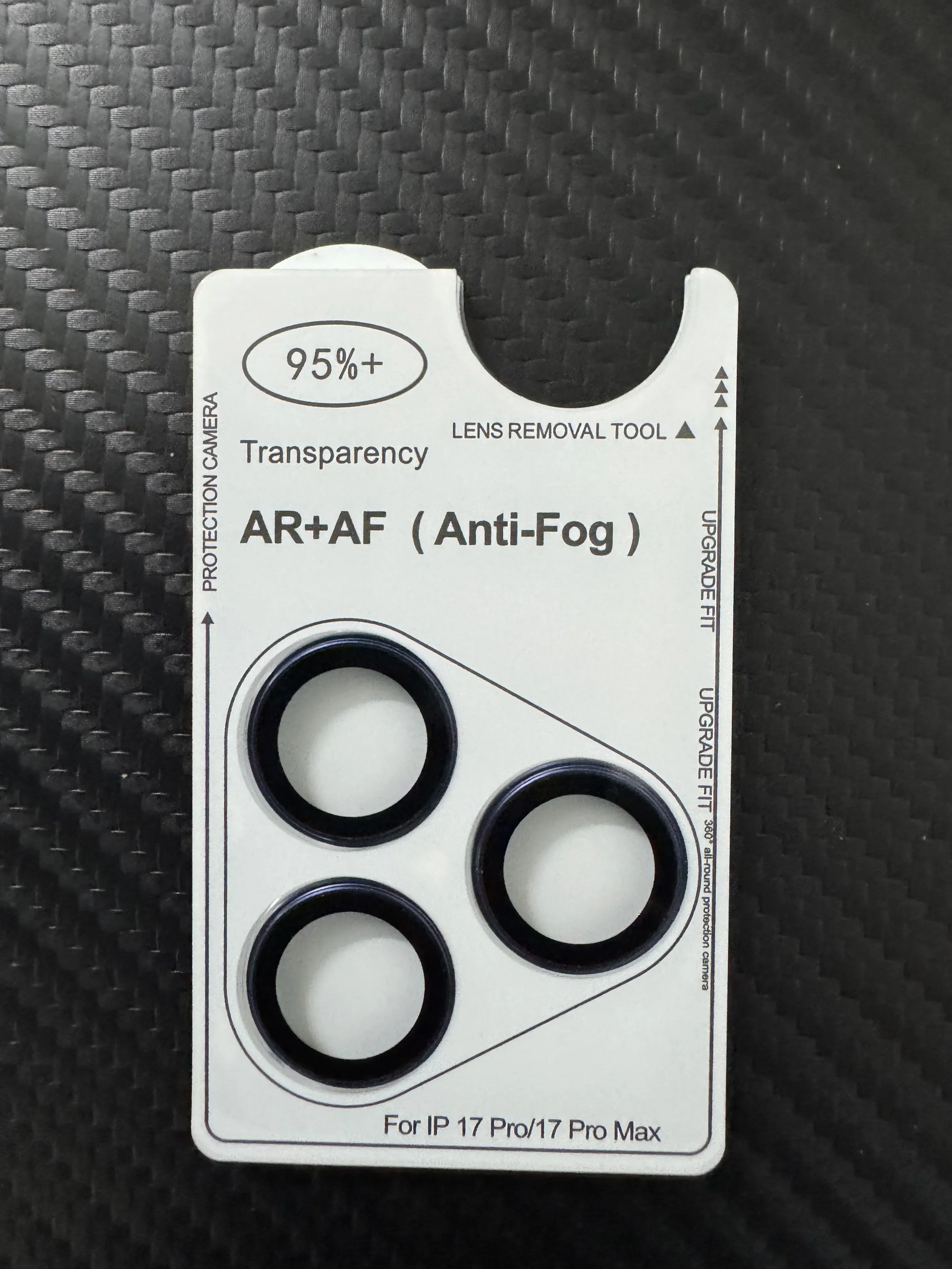 Premium AR Anti-Fog Rear Camera Tempered Glass Protective Film - Silvery Orange Grey Blue