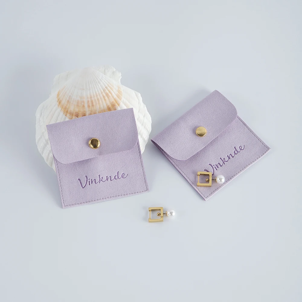 Jewelry Packaging Pouches Small Gift Bags Custom Logo Wholesale 100pcs Rings Earrings Organizer Bag Christmas Wedding Decoration