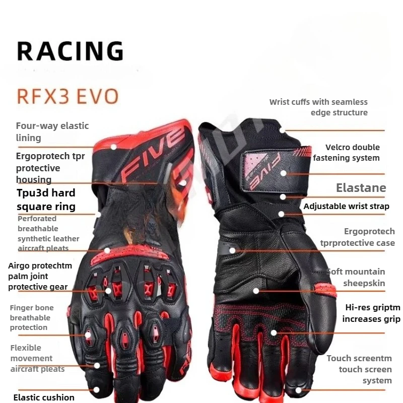 ���� 5 ���� RFX3 EVO ������� �尩 ��� ��ȣ ���̵� Ʈ�� ���̽� Guantes YAMAHA NMAX155 �� 5 ���� CE Ʈ�� �尩