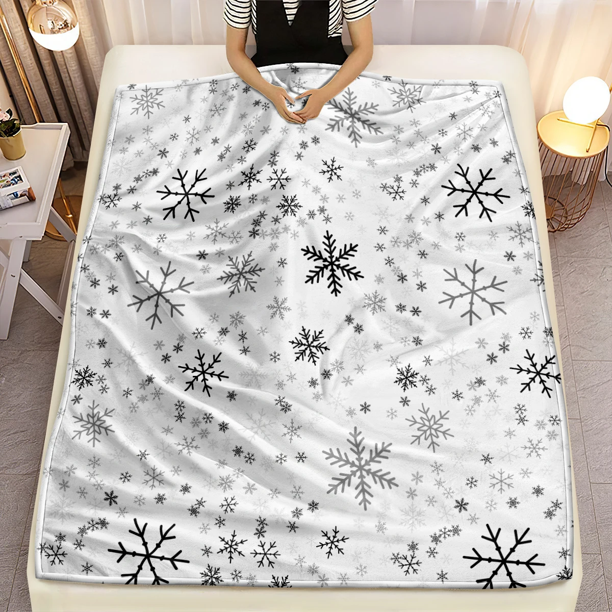 Christmas Tree Blanket Microfiber Super Soft Throw Blankets For Bed Bedspread Sofa Decorative Camping Picnic Winter Warm Blanket