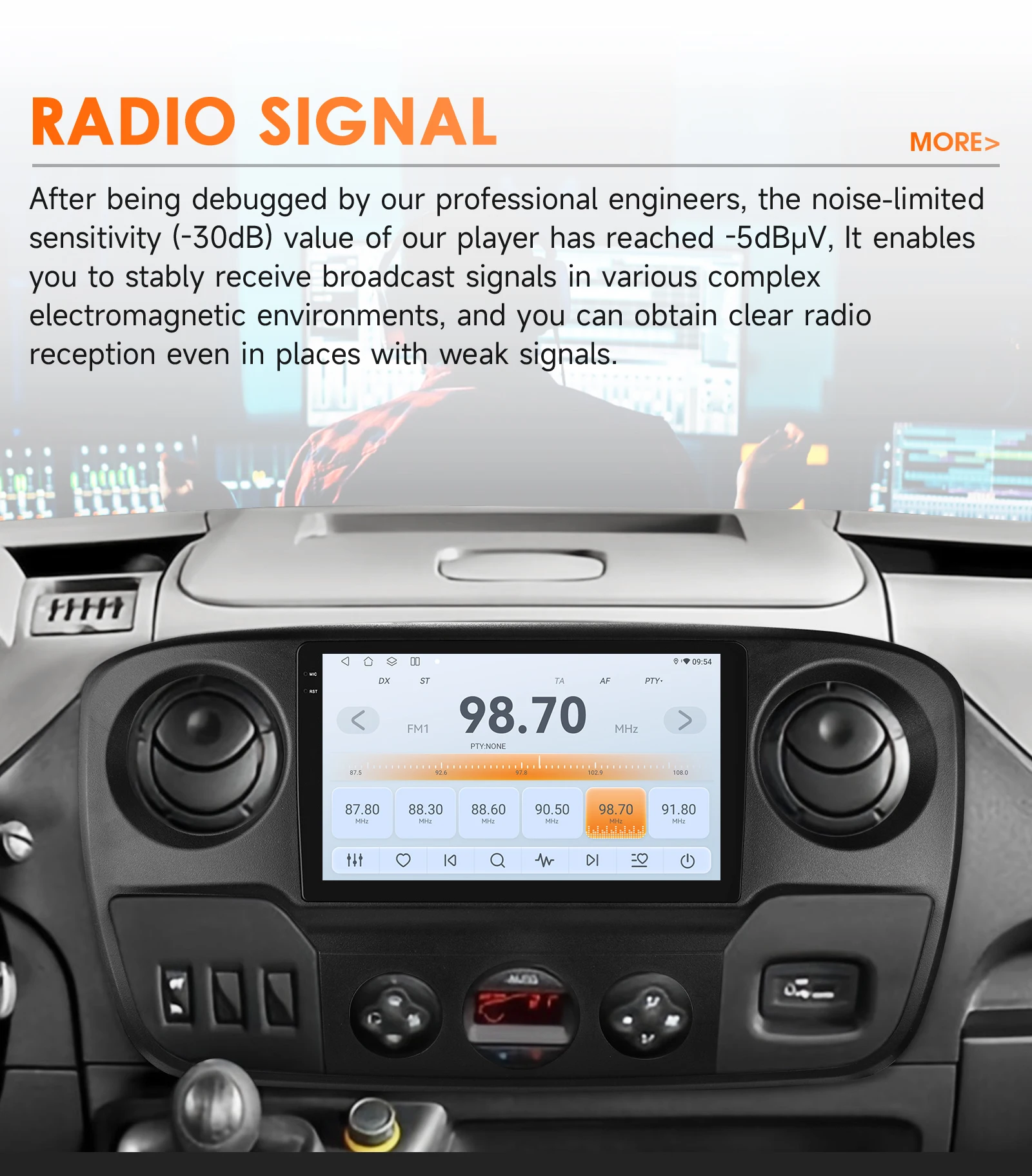 10,1" Hizpo 2Din Android Autoradio für Renault Master III 2011 - 2021 Opel Movano Nissan NV400 4G BT Auto CarPlay GPS DSP 360CAM – Detail 18
