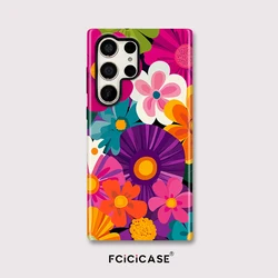 Colorful Flower Matte Acrylic Phone Case for Galaxy S20 FE (TYFL1738)