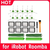 for IRobot Roomba J7 J7+ I7 I7+ I3 I3+ I4 I4+ I6 I6+ I8 I8+ E5 E6 E7 Main Vacuum Cleaner Side Brush HEPA Filter 1