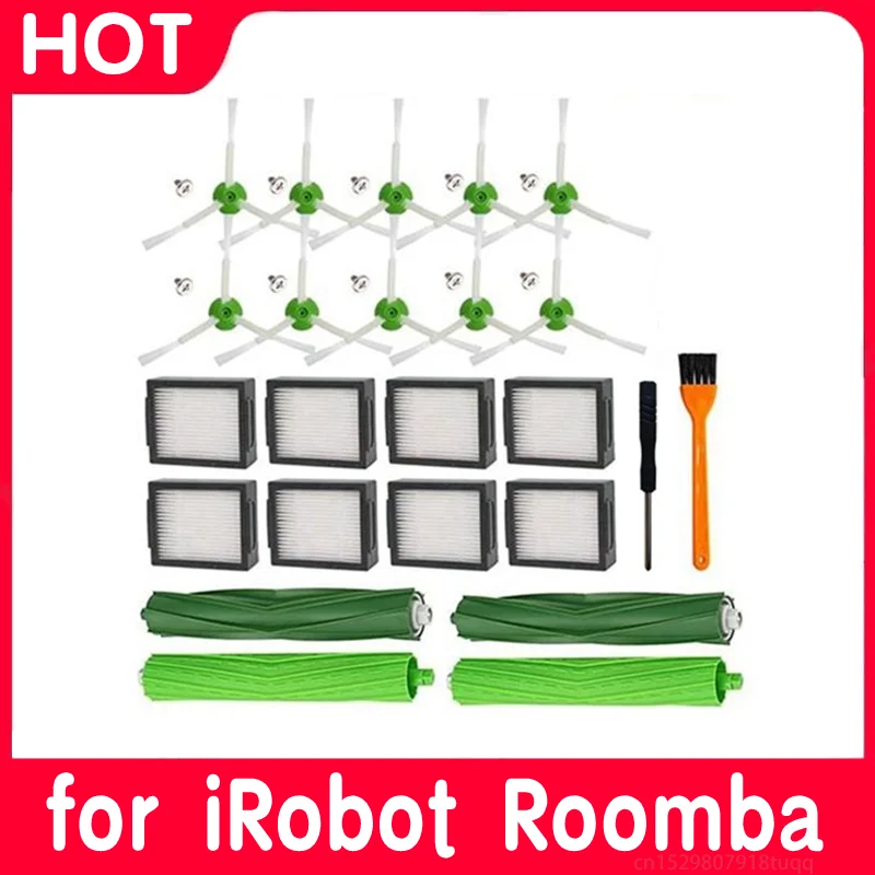 para Irobot Roomba j7 j7 Mais i7 i7 Mais i3 i3 Mais i4 i4 Mais i6 i6 Mais i8 i8 Mais e5 e6 e7 Aspirador de pó Principal Escova Lateral Filtro Hepa
