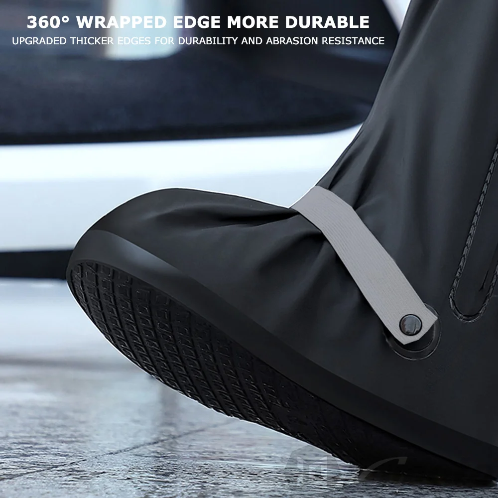 Rain Boots: Waterproof Anti-Slip Men's and Women's Thick Wear-Resistant High-Top