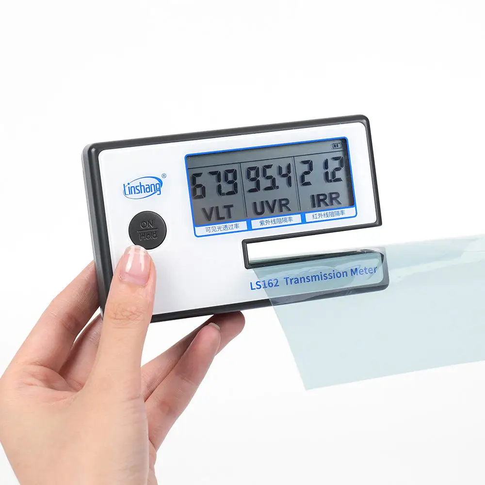 Portable Window Tint Transmission Meter Linshang LS162 Measure IR Rejection UV Blocking Rate Visible Light Transmittance 2