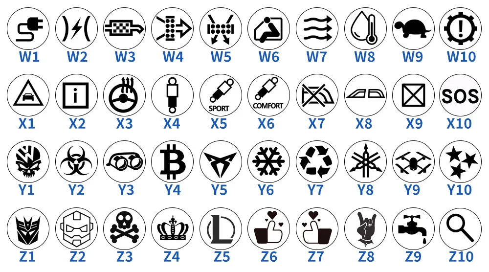 Description Picture 5 of item16/19/22mm Customization Button Latching/Momentary Metal Push Button Car Symbols Ring Lamp LED Fan Horn 3V 6V 12V 24V 220V Flat