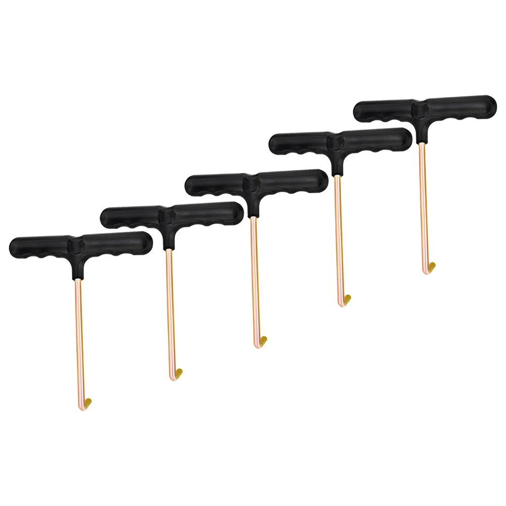 5 Pcs Shoelace Tighteners Durable Shoe Lace Pullers T shaped Shoelace Puller Tools Ice Hockey Field Hockey Team Sports