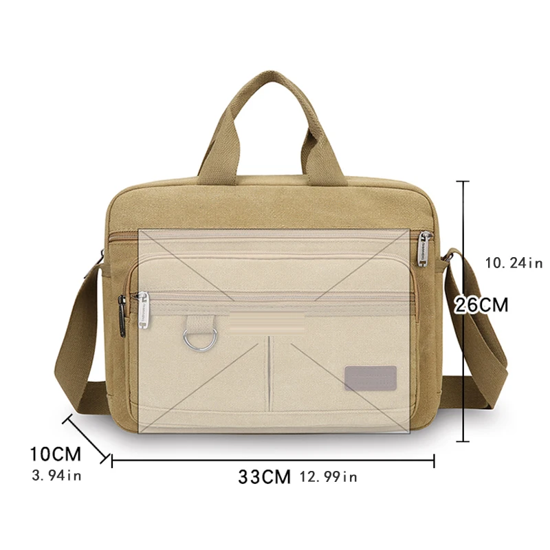 Laptop case 15.6 inches, men's and women's business briefcase, Messenger Shoulder Bag with shoulder strap, durable office bag, l