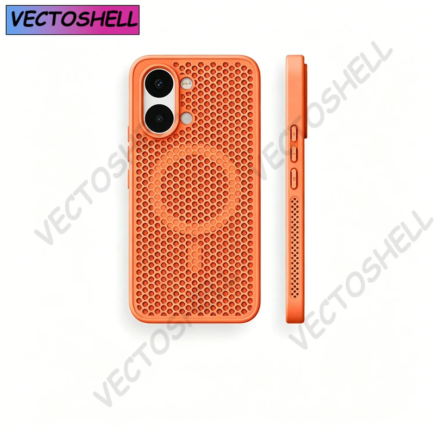 Cooling Breathable Mesh Heat Dissipation Shockproof Hard Case