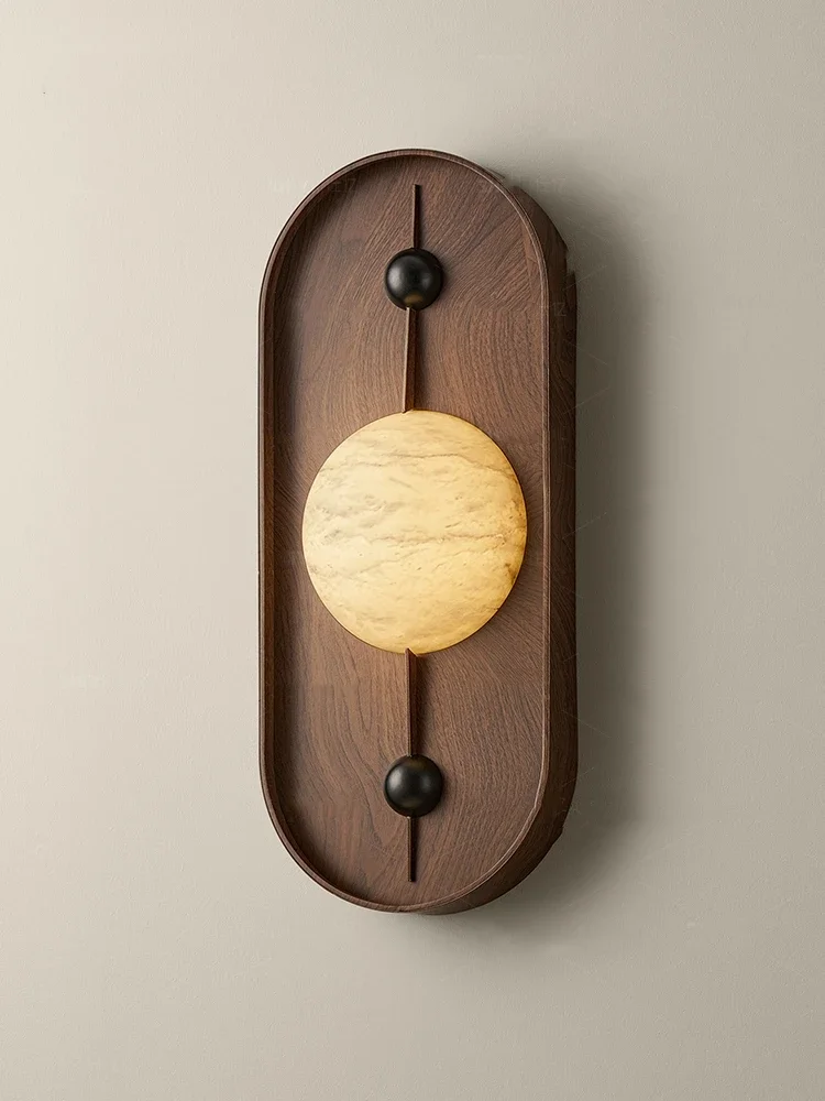 Description Picture 5 of itemCreative Natural Marble Wall Light Coffee Metal For Parlor Bedroom Aisle Restaurant Sconce Dropshipping 3000K