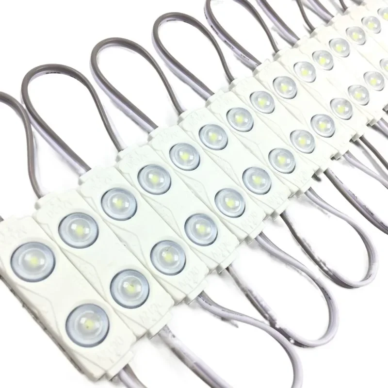 100pcs LED Module 2835 2LEDs Lens Super Bright IP65 Waterproof LED backlight modules Advertising Light box