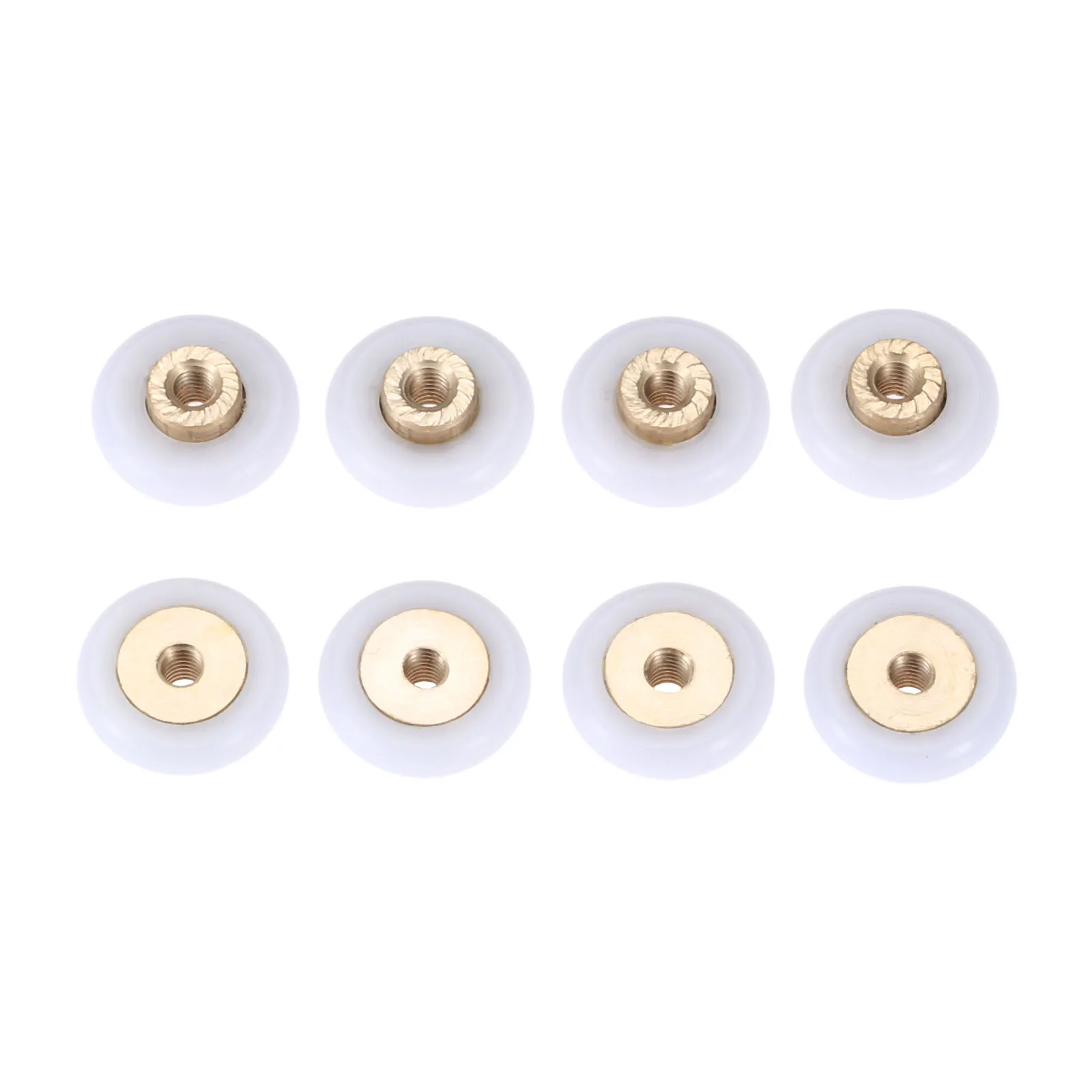 Shower Door Rollers DRELD 8pcs Bath Shower Door Rollers /Runners Wheels Pulleys 18mm Dia Wheel Replacement Part For Shower Enclosures Cabins Runner