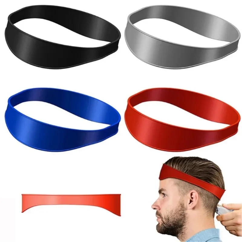 Haircut Template Fade Haircut Tool DIY Hair Trimming Home Haircuts Curved Headband Silicone Neckline Shaving Barber Supplies