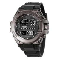 Black Sports Watch for Kids Students Men's Multifunction LED Digital Watch Waterproof Luminous Alarm Clock Electronic Watches 2