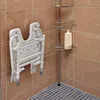 Wall Mount Fold Away Bath Chair Shower Seat Bench with Adjustable Legs, FSA and HSA Eligible, Seat 16 X 16 Inches, White 5