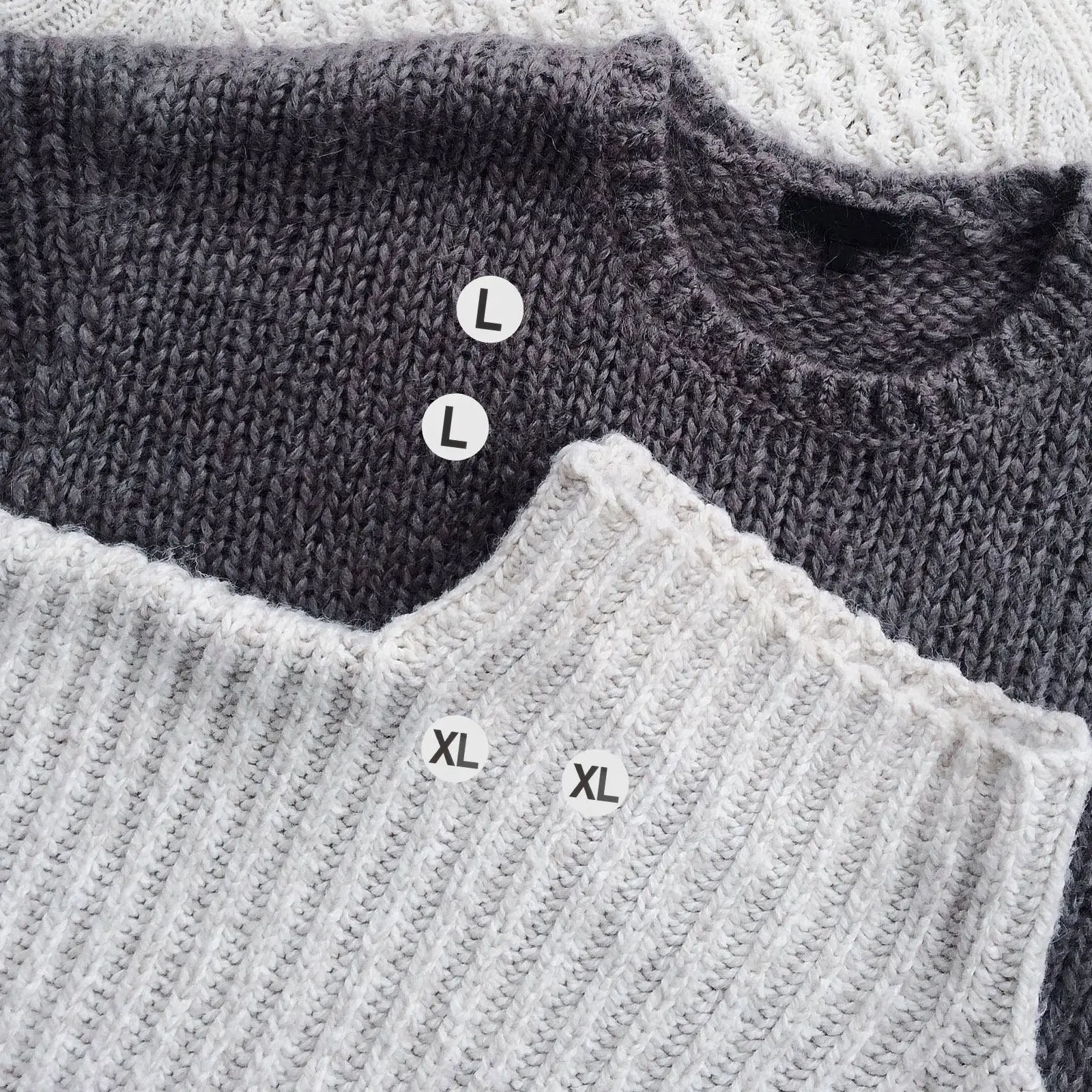 350Pcs 블랙 사이즈 라벨 라운드 자체 접착 의류 스티커 티셔츠 의류 사이즈 라벨 소매용 필앤스틱 라벨