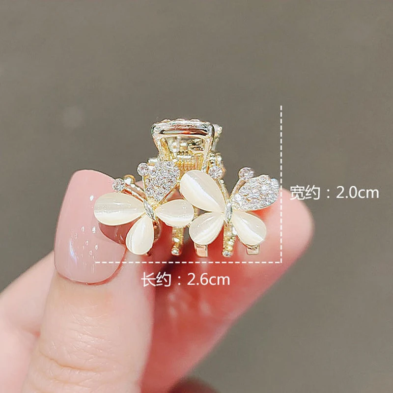Flower Clip Headdress Hair Clip Female Net Red Head Small Hair Catch Bangs Top Hairpin Shark For hair clips,hair accessories