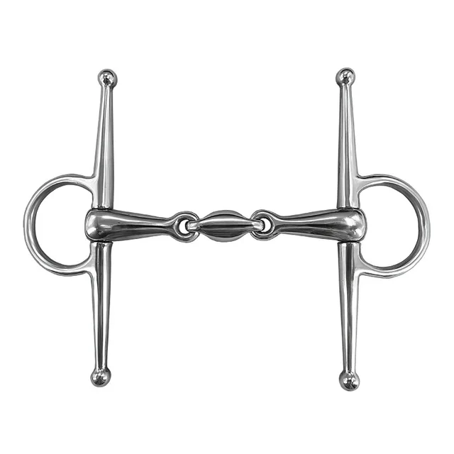 Stainless Steel full cheek Bit Horse Bit Gag eggbutt bit Snaffle Bite 125/127/130/135mm Mouthpiece Training Equestrian Equipment 3