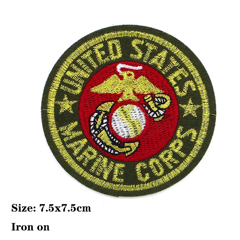 라운드 스타 베어 앵커 자수 패치 의류용 야외용 다리미 부착 패치 DIY 자수 패치 옷에 붙이는 스티커