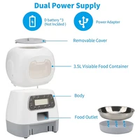 3.5L WiFi Smart Pet Feeder With 10S Voice Recorder, Automatic Dry Food Dispenser Suitable For Cats And Dogs 6