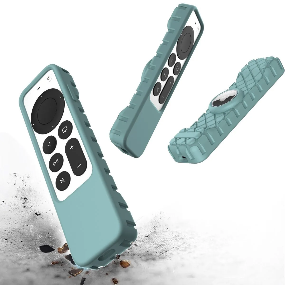 Remote Case for Apple Siri Remote 2nd 3rd Gen Apple 4K HD TV Siri 2nd 3rd Generation AirTag Applicable silicone remote case silicone remote cover silicone remote sleeve remote controller cover silicone case protector