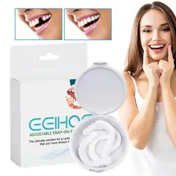 1 Pair Resin Teeth Veneers Repair Kit To Cover Imperfect Teeth Adjustable Snap On Dentures For Temporary Teeth Confident Smile