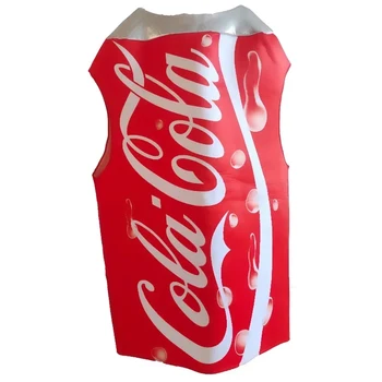Costume da Cosplay Coca-Cola per Adulti, Abito per Performance, Travestimento da Cartone Animato, Accessori per Halloween, Costume per Fotografia, Abiti da Palcoscenico Unisex