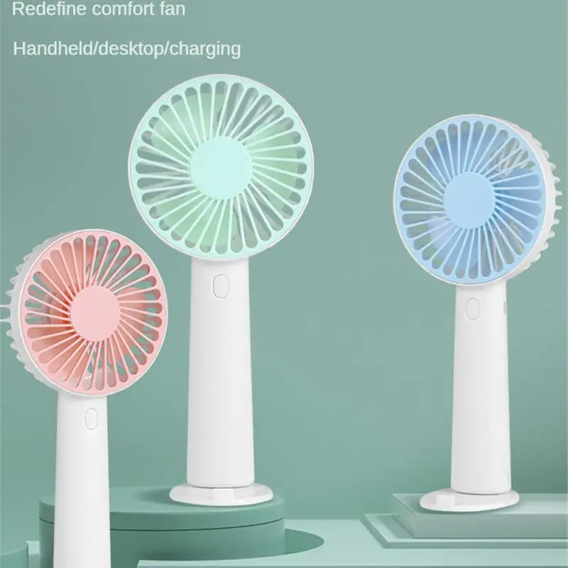Hand Fan Varied Adjustable Durable Fall-proof Usb Rechargeable Fan Mini Small Polychromatic Convenient Outdoor Sports
