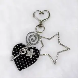 Gothic Charm Collection: Dark & Sweet Keyring Accessories - Acrylic (Black)