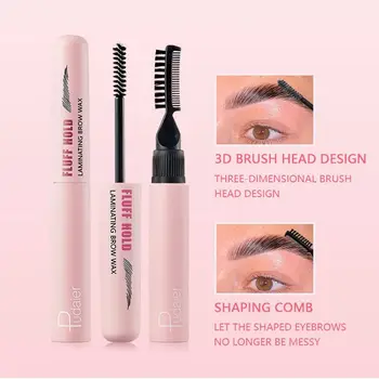 Long-Lasting Eyebrow Styling Gel Portable 3D Waterproof Eyebrow Enhancers Cream Natural Setting Eye Brows Styling Women - Thumbnail 3