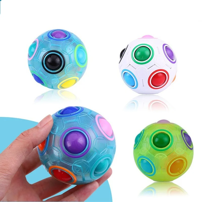 

Fidget Toys Rainbow Ball Autism Vent Children Adult Decompression Bubble Antistress Toy Anti Reliver Stress ABS Material