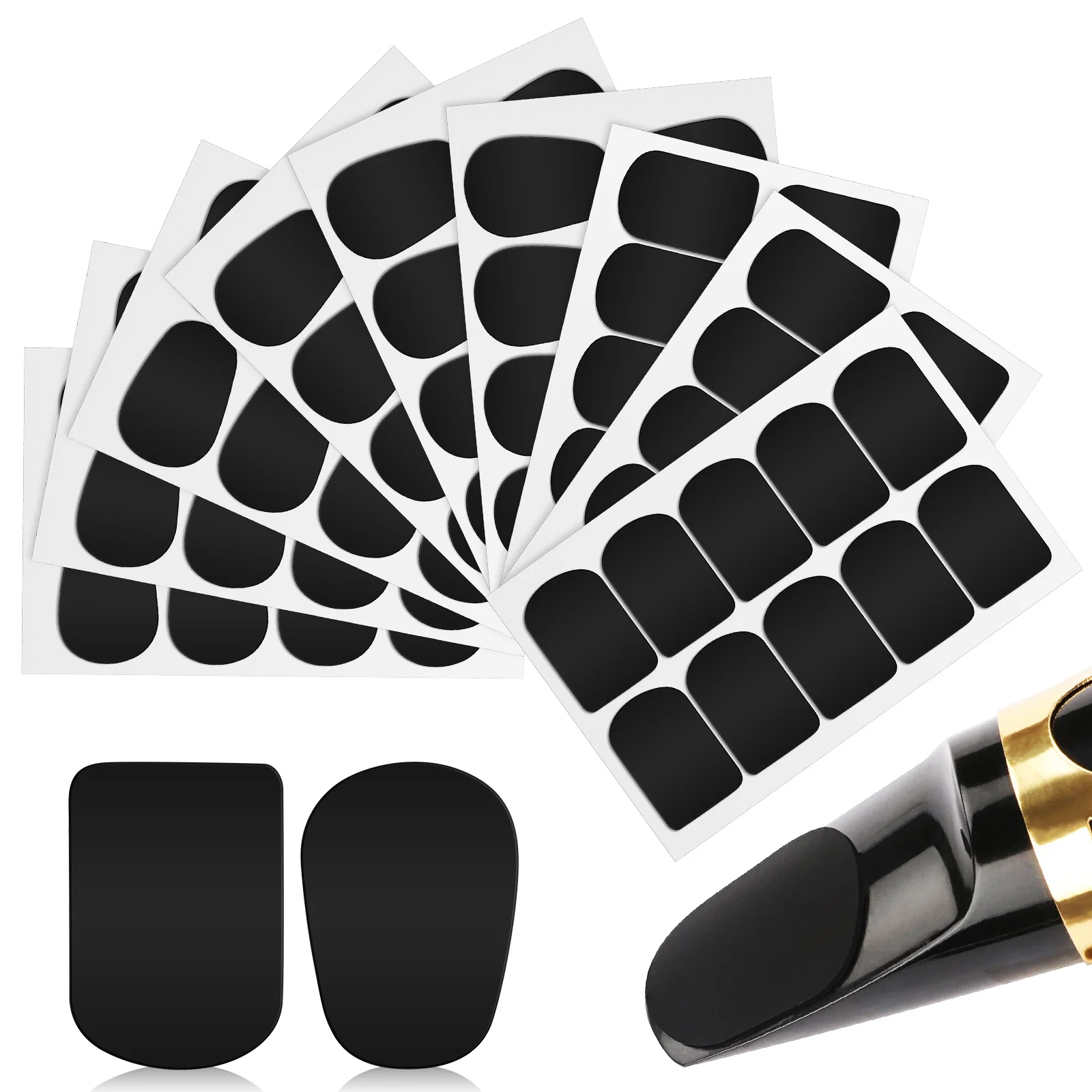 

94 Pcs Soft Clarinet Pad for Sax Food Grade Silicone Mat Square Cushion