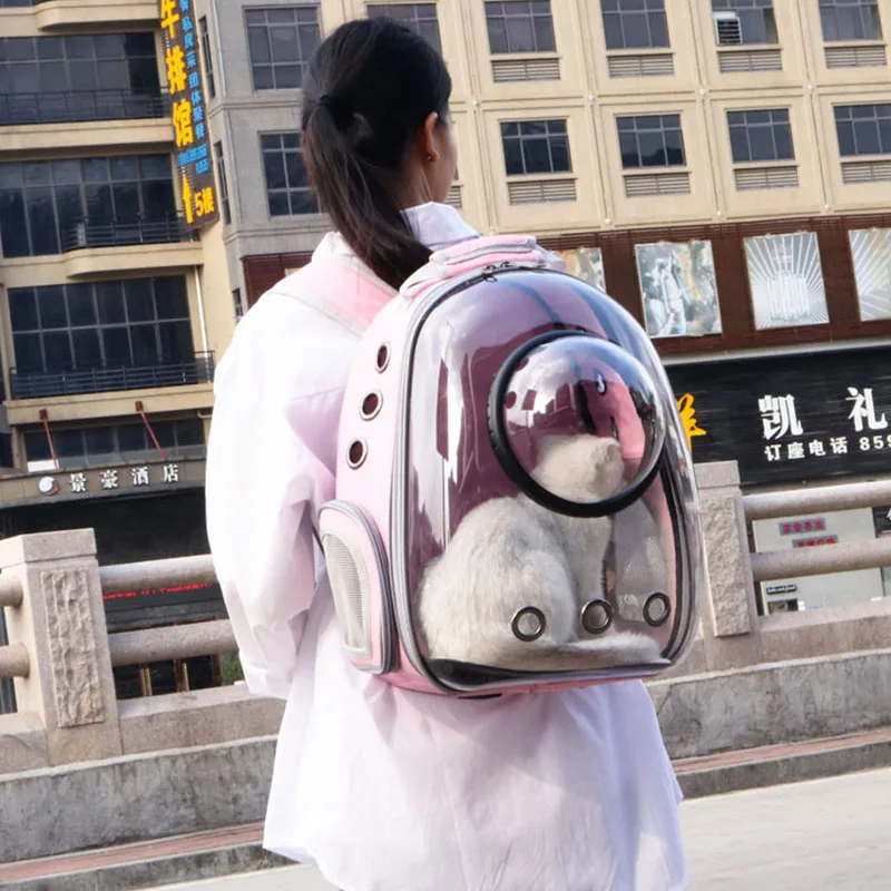 Astronaut Window Bubble Carrying Travel Bag pet carrier backpack pet bag pet carrier bag Breathable Space Capsule Transparent Pet Carrier Bag Dog Cat Backpack