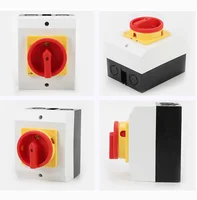 IP65 กันน้ํา Disconnect Isolator Switches 16A 4 เสากุญแจสวิตช์ลูกเบี้ยวโรตารีโหลดไฟฟ้าสวิตช์ความปลอดภัย 3