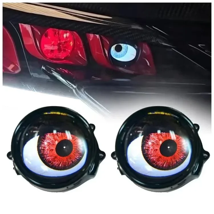 LED Car Headlight Decoration Lights Flashing Demon Eyes
