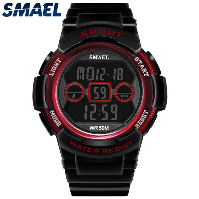 

Smael Watch Men Waterproof Led Sports S Shock Resist Relogio Masculino Sport Watch Black 1707 Men Digital Watches Bracelet