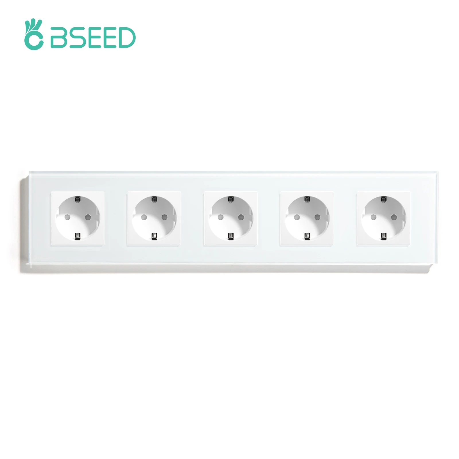 Bseed-cinco Tomadas de Parede com Usb tipo c Plugue Duplo 5v 2.1a Tomadas eu Painel de Vidro 16a Ios Carregamento do Telefone Android Portas de Alimentação Usb