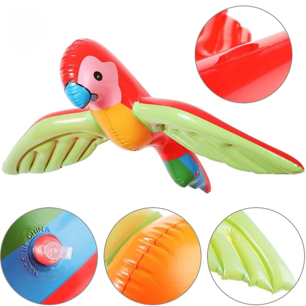 Windproof Inflatable Palm Tree and Parrot Decor Set Essential for Summer Pool Parties Beach Weddings Tropical Theme Events