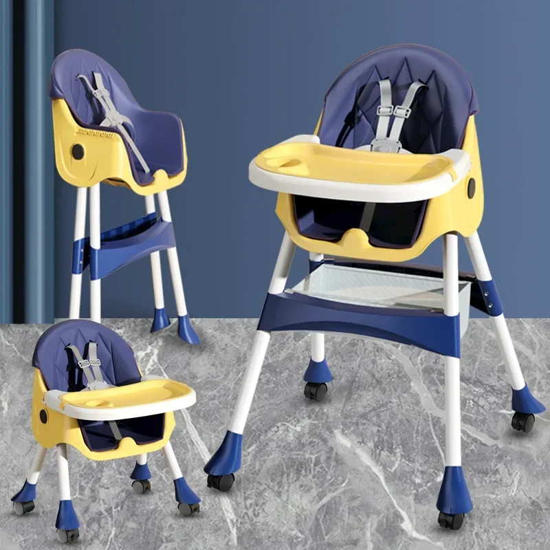 New Foldable Baby Dining Chair for Home Use Multi Functional, Portable Baby and Child Dining Table Chair Children's