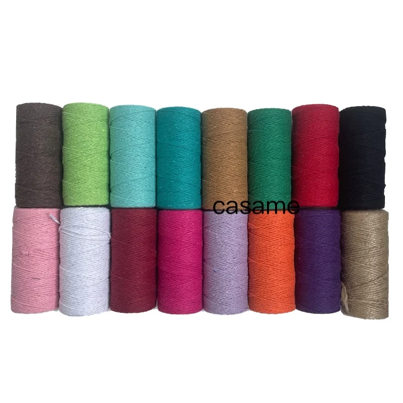 Natural Cotton & Jute Twine for Gift Wrapping, Baking, Crafts, and Gardening