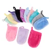 gant démaquillant réutilisables pour le visage, nettoyants en microcarence, gants démaquillants, serviette pour le visage
