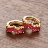86378-25b631.jpg Boucles d'oreilles créoles en acier inoxydable pour femmes, 2 pièces, Zircon irrégulier, cercle rond de 9mm, petit Huggie, Piercing du Cartilage, bijoux