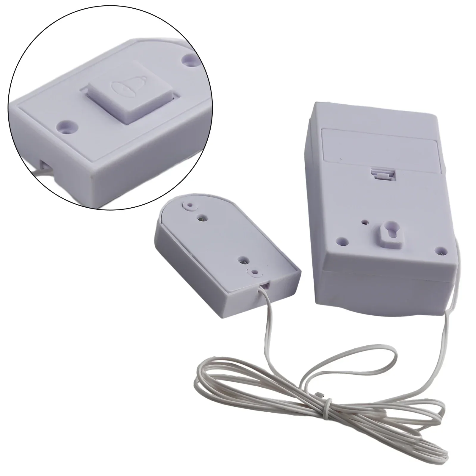 Safety Wired Doorbell Battery operated Guest Welcome Energy saving Simple Home Office Security button White