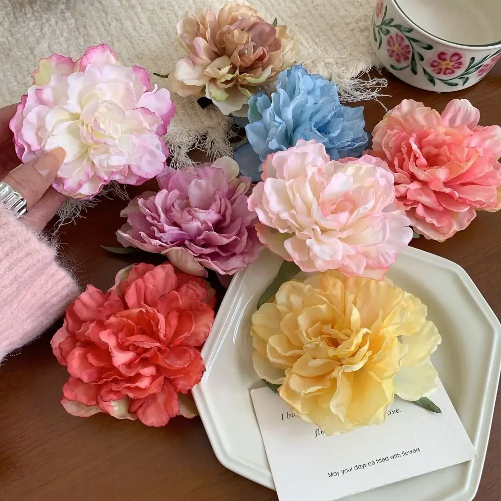 

Cloth Simulation Flower Hair Clip Bohemian Style Seaside Vacation Headwear Rose Hairpin Barrettes Female Hair Accessories