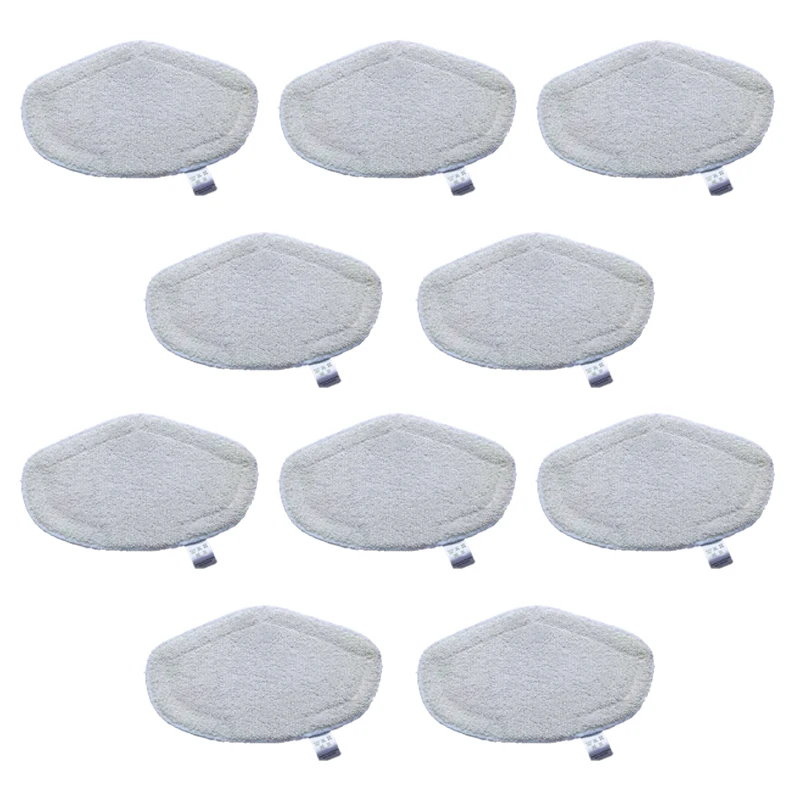 10PCS Microfiber steam mop Replacement Parts, for Polti Kit Vaporetto Series Steam Cleaner Mop Pads
