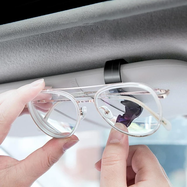 Soporte para gafas de sol de coche, colgador de lentes de sol estable,  fácil de instalar, 4 piezas - AliExpress