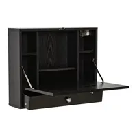 Black Wall Mount Wood Foldable Desk Children Table Desk Workstation 1